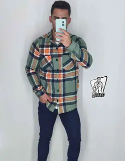 پیراهن چهارخونه پشمی کد 922 شیک و خاص در مجموعه ونوس مد