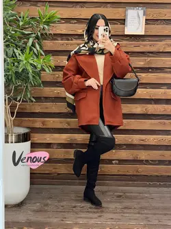 خرید اینترنتی پالتو فوتر آستین پفی کد 2070 فروشگاه ونوس مد