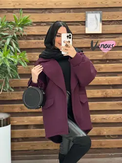 خرید اینترنتی پالتو فوتر آستین پفی کد 2070 فروشگاه ونوس مد