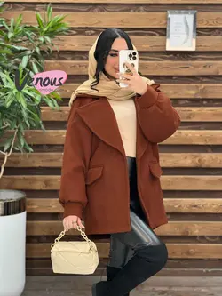خرید اینترنتی پالتو فوتر آستین پفی کد 2070 فروشگاه ونوس مد