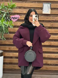 خرید اینترنتی پالتو فوتر آستین پفی کد 2070 فروشگاه ونوس مد