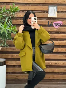 خرید اینترنتی پالتو فوتر آستین پفی کد 2070 فروشگاه ونوس مد