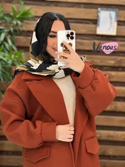 خرید اینترنتی پالتو فوتر آستین پفی کد 2070 فروشگاه ونوس مد