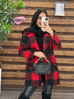 خرید اینترنتی کت چهارخونه شش دکمه کد 2077 فروشگاه ونوس مد