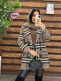 خرید اینترنتی کت چهارخونه شش دکمه کد 2077 فروشگاه ونوس مد