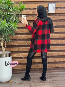 خرید اینترنتی کت چهارخونه شش دکمه کد 2077 فروشگاه ونوس مد