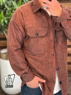 پیراهن پشمی مردانه ZARA کد 927 شیک و خاص در مجموعه ونوس مد