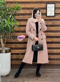 خرید اینترنتی پالتو فوتر بلند شش دکمه کد 2109 فروشگاه ونوس