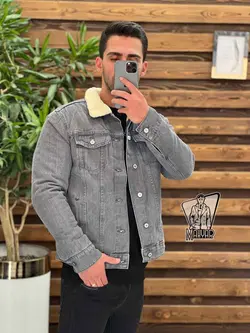 کاپشن جین خزدار طوسی کد 934 اسپرت در فروشگاه انلاین ونوس مد