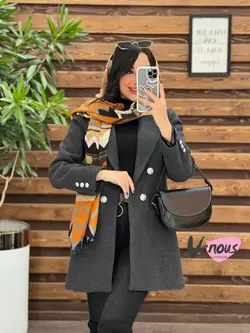 پالتو کتی فوتر چهاردکمه کد 2132 شیک و خاص در مجموعه ونوس مد