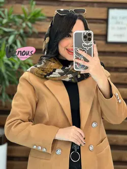 پالتو کتی فوتر چهاردکمه کد 2132 شیک و خاص در مجموعه ونوس مد