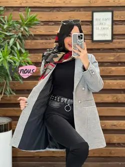 پالتو کتی فوتر چهاردکمه کد 2132 شیک و خاص در مجموعه ونوس مد