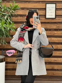 پالتو کتی فوتر چهاردکمه کد 2132 شیک و خاص در مجموعه ونوس مد