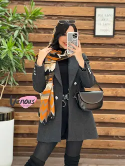 پالتو کتی فوتر چهاردکمه کد 2132 شیک و خاص در مجموعه ونوس مد