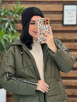 کاپشن سیلیکونی آستین زیپ کد 2151 شیک وخاص در مجموعه ونوس مد