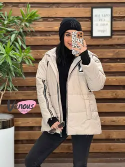 کاپشن سیلیکونی آستین زیپ کد 2151 شیک وخاص در مجموعه ونوس مد