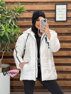 کاپشن سیلیکونی آستین زیپ کد 2151 شیک وخاص در مجموعه ونوس مد