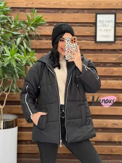 کاپشن سیلیکونی آستین زیپ کد 2151 شیک وخاص در مجموعه ونوس مد