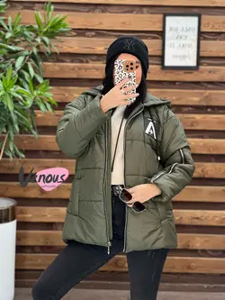 کاپشن سیلیکونی آستین زیپ کد 2151 شیک وخاص در مجموعه ونوس مد