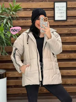 کاپشن سیلیکونی آستین زیپ کد 2151 شیک وخاص در مجموعه ونوس مد