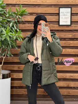 کاپشن سیلیکونی آستین زیپ کد 2151 شیک وخاص در مجموعه ونوس مد