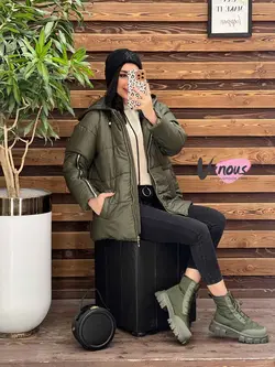 کاپشن سیلیکونی آستین زیپ کد 2151 شیک وخاص در مجموعه ونوس مد