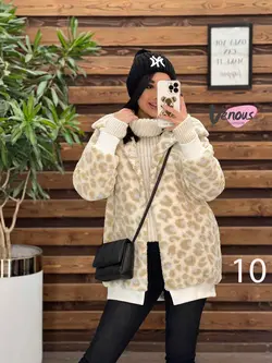 خرید اینترنتی کاپشن تدی طرحدار پایین کش کد 2191 در ونوس مد