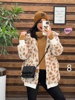 خرید اینترنتی کاپشن تدی طرحدار پایین کش کد 2191 در ونوس مد