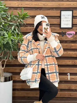 خرید اینترنتی کاپشن تدی طرحدار پایین کش کد 2191 در ونوس مد