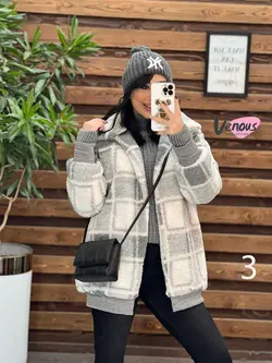 خرید اینترنتی کاپشن تدی طرحدار پایین کش کد 2191 در ونوس مد