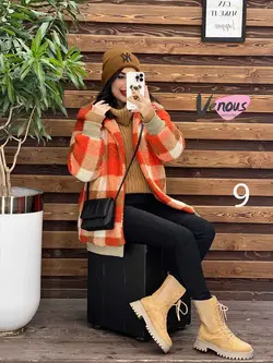 خرید اینترنتی کاپشن تدی طرحدار پایین کش کد 2191 در ونوس مد