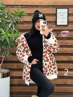 خرید اینترنتی کاپشن تدی طرحدار پایین کش کد 2191 در ونوس مد