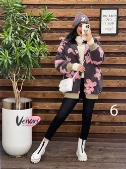 خرید اینترنتی کاپشن تدی طرحدار پایین کش کد 2191 در ونوس مد