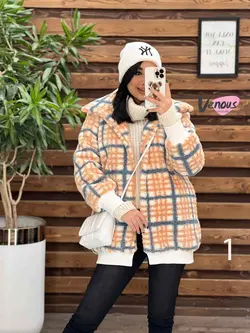 خرید اینترنتی کاپشن تدی طرحدار پایین کش کد 2191 در ونوس مد