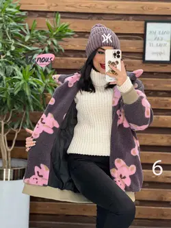 خرید اینترنتی کاپشن تدی طرحدار پایین کش کد 2191 در ونوس مد