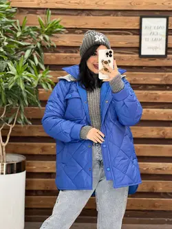 خرید اینترنتی کاپشن لوزی دوزی کلاه دورس کد 2218 ونوس مد