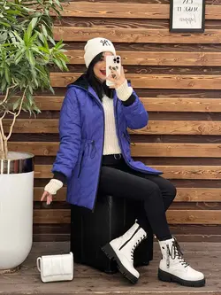 کاپشن لوزی دوزی دوجیب کد 2225 شیک و خاص در ونوس مد