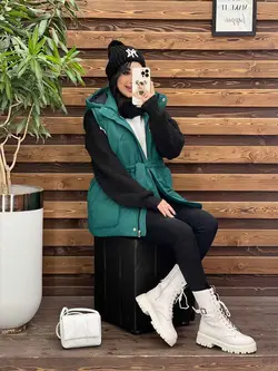 خرید اینترنتی پافر سیلیکونی کمردار کد 2252 فروشگاه ونوس مد