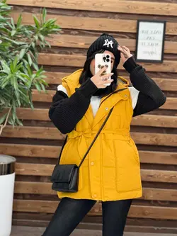 خرید اینترنتی پافر سیلیکونی کمردار کد 2252 فروشگاه ونوس مد