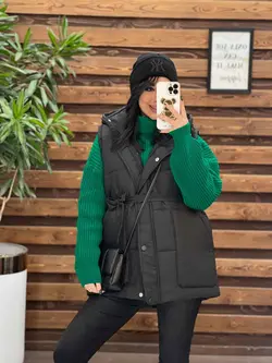 خرید اینترنتی پافر سیلیکونی کمردار کد 2252 فروشگاه ونوس مد