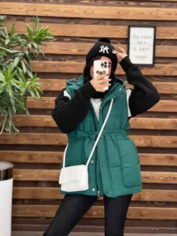 خرید اینترنتی پافر سیلیکونی کمردار کد 2252 فروشگاه ونوس مد