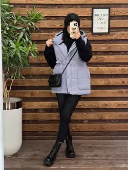 خرید اینترنتی پافر سیلیکونی کمردار کد 2252 فروشگاه ونوس مد