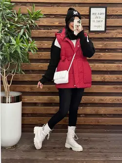 خرید اینترنتی پافر سیلیکونی کمردار کد 2252 فروشگاه ونوس مد