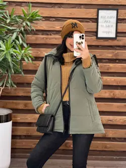 خرید اینترنتی کاپشن سیلیکونی دوجیب کد 2253 فروشگاه ونوس مد