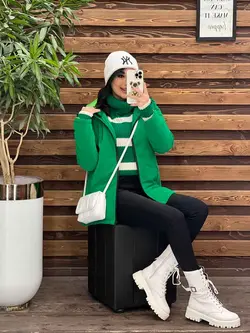 خرید اینترنتی کاپشن سیلیکونی دوجیب کد 2253 فروشگاه ونوس مد