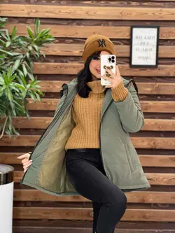 خرید اینترنتی کاپشن سیلیکونی دوجیب کد 2253 فروشگاه ونوس مد