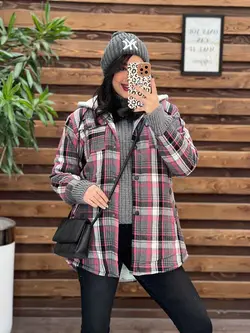 پالتو چهارخونه داخل خز کد 2268 خریدحضوری و انلاین در ونوس مد