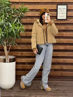 کاپشن کوتاه سیلیکونی دوجیب کد 2265 شیک و جذاب در ونوس مد