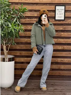 کاپشن کوتاه سیلیکونی دوجیب کد 2265 شیک و جذاب در ونوس مد