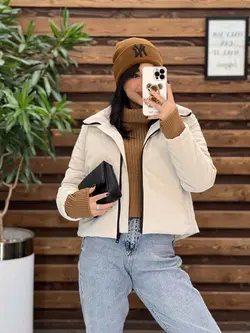 کاپشن کوتاه سیلیکونی دوجیب کد 2265 شیک و جذاب در ونوس مد